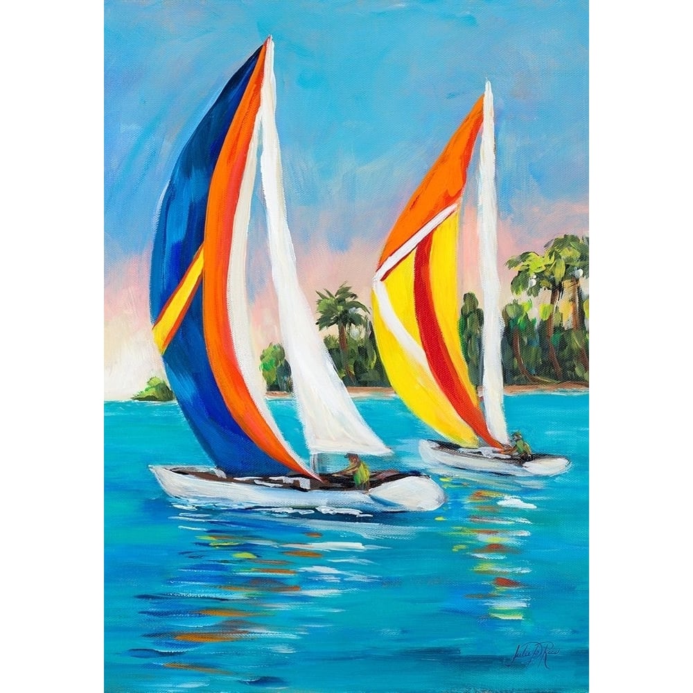 Morning Sails Vertical I Poster Print by Julie DeRice-VARPDX13179K Image 1