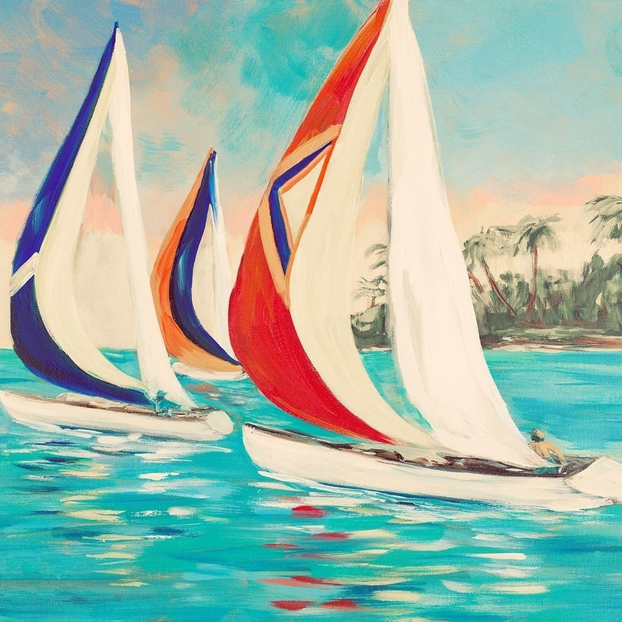 Sunset Sails II Poster Print by Julie DeRice-VARPDX13180A Image 1