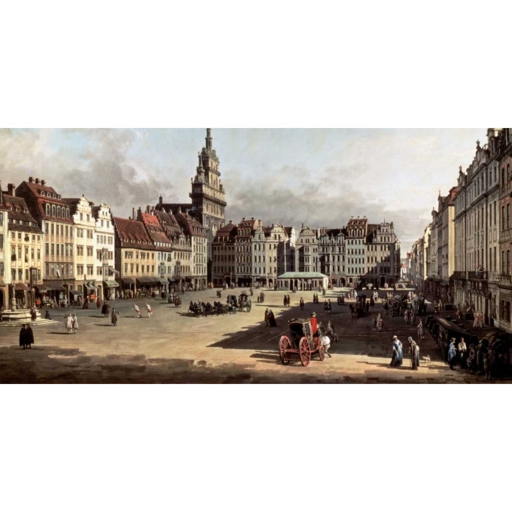 Dresden the Old Market from Castle Street Poster Print by Bernardo Bellotto-VARPDX132053 Image 1