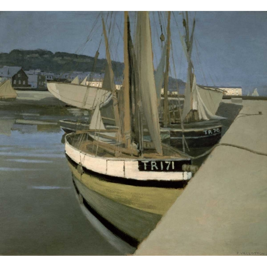 Sailboats in the Bay of Tregastel Poster Print by Felix Vallotton-VARPDX132082 Image 1