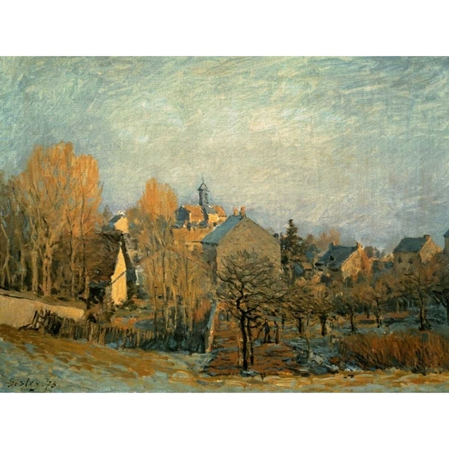 Little Town on the River Seine 1872 Poster Print by Alfred Sisley-VARPDX132093 Image 1