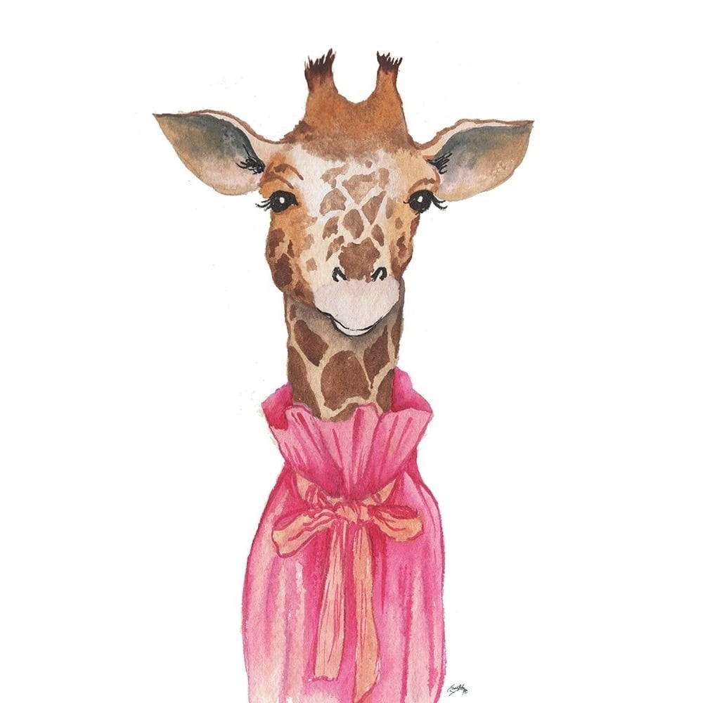 Pretty in Pink Giraffe Poster Print by Elizabeth Medley-VARPDX13215H Image 1