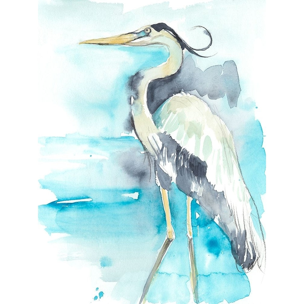 Heron Splash II Poster Print - Jennifer Goldberger-VARPDX132224FN Image 1