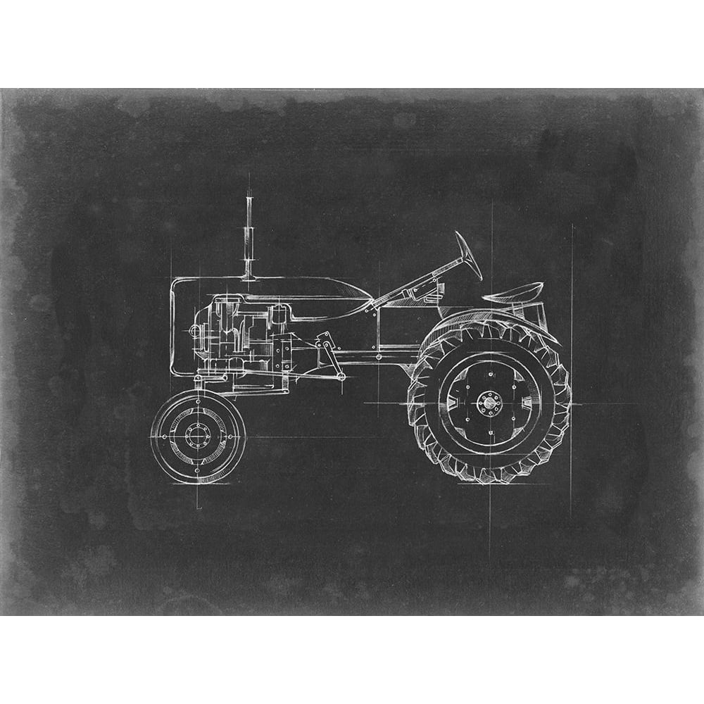 Tractor Blueprint III Poster Print - Ethan Harper-VARPDX132279Z Image 1