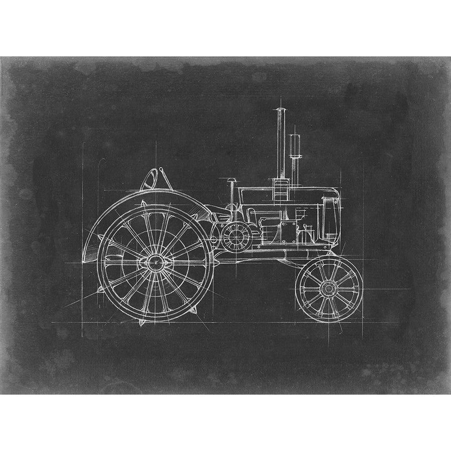 Tractor Blueprint II Poster Print - Ethan Harper-VARPDX132278Z Image 1