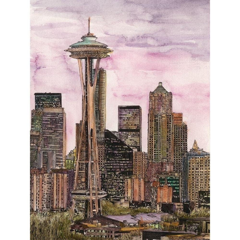 US Cityscape-Seattle Poster Print - Melissa Wang-VARPDX132441GG Image 1