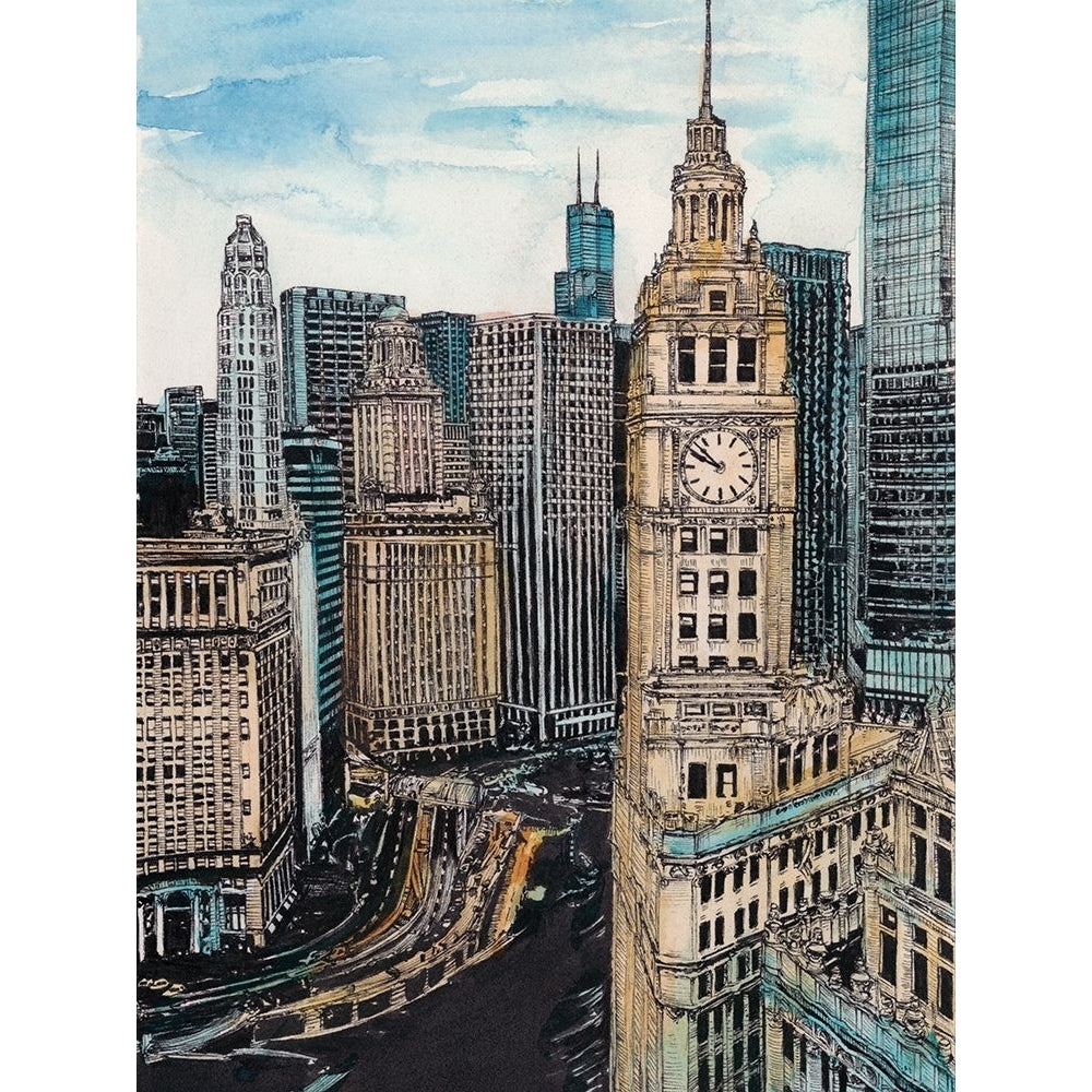 US Cityscape-Chicago Poster Print - Melissa Wang-VARPDX132434GG Image 1