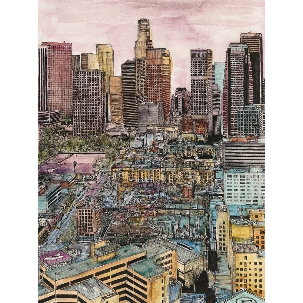 US Cityscape-Los Angeles Poster Print - Melissa Wang-VARPDX132438GG Image 1