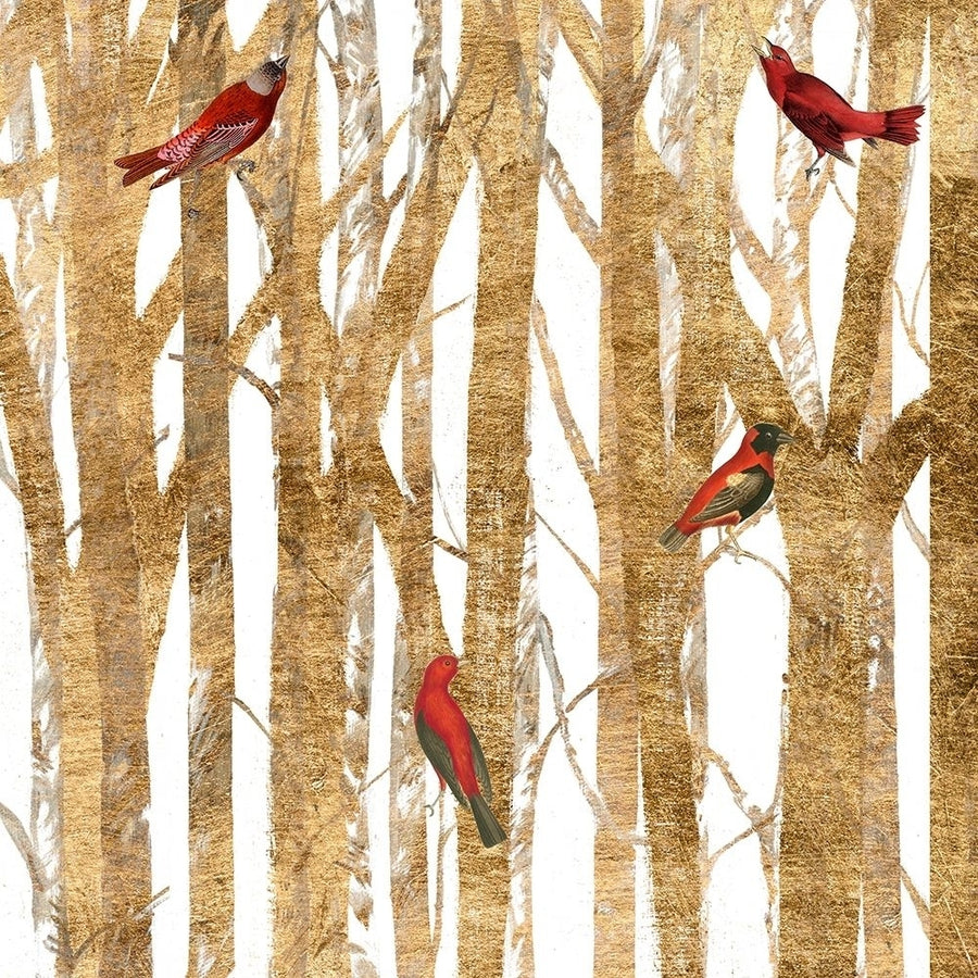 Red Bird Christmas II Poster Print - W Studio-VARPDX132820D Image 1