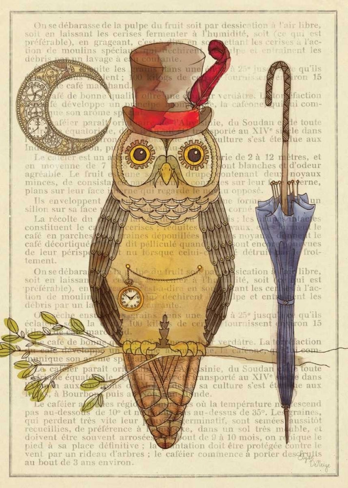 Steampunk Owl I Poster Print by Elyse DeNeige-VARPDX13287 Image 1