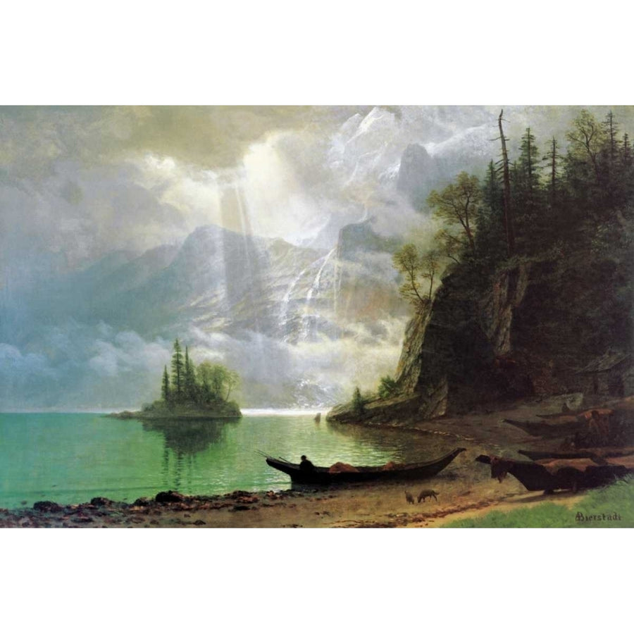 The Island Poster Print by Albert Bierstadt-VARPDX133294 Image 1