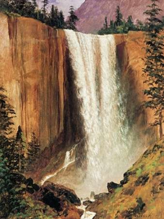 Yosemite Falls Poster Print by Albert Bierstadt-VARPDX133291 Image 1