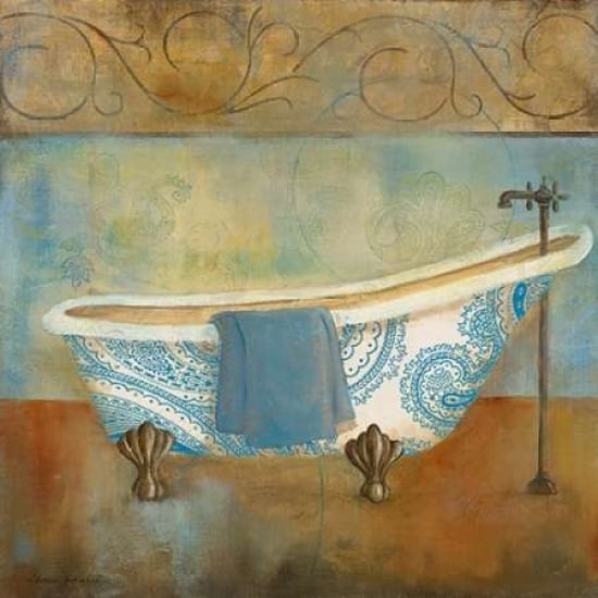 Paisley Bath I Poster Print by Carol Robinson-VARPDX13339 Image 1