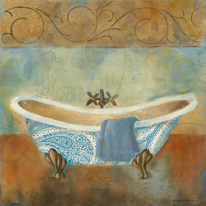 Paisley Bath II Poster Print by Carol Robinson-VARPDX13340 Image 1