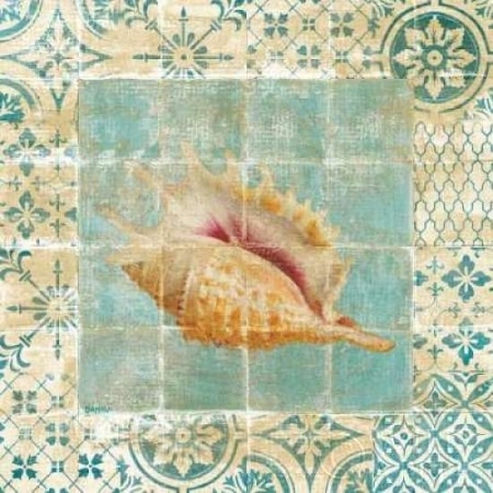 Shell Tiles II Blue Poster Print by Danhui Nai-VARPDX13349 Image 1