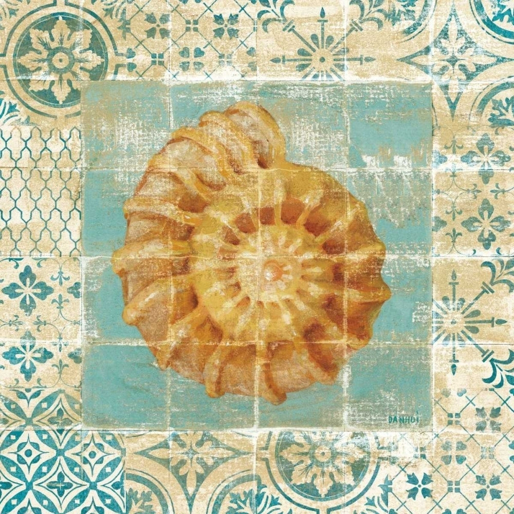 Shell Tiles I Blue Poster Print by Danhui Nai-VARPDX13348 Image 2