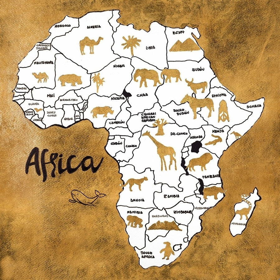 Africa Map Poster Print by Patricia Pinto-VARPDX13383A Image 1