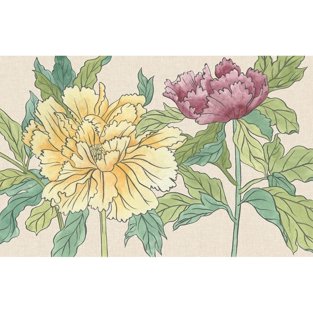 Peony Blooms II Poster Print - Melissa Wang-VARPDX134304Z Image 1