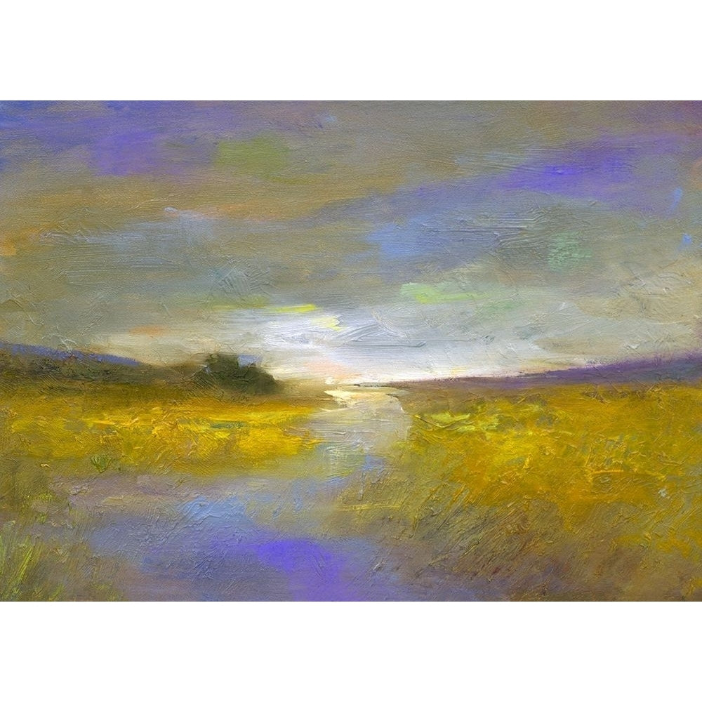 Mustard Fields at Dusk Poster Print - Sheila Finch-VARPDX134484FN Image 1