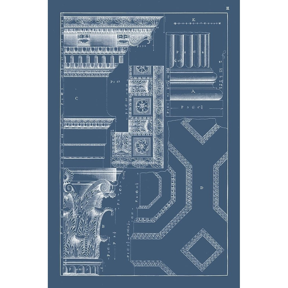 Column and Cornice Blueprint IV Poster Print - Studio Vision-VARPDX134538Z Image 1