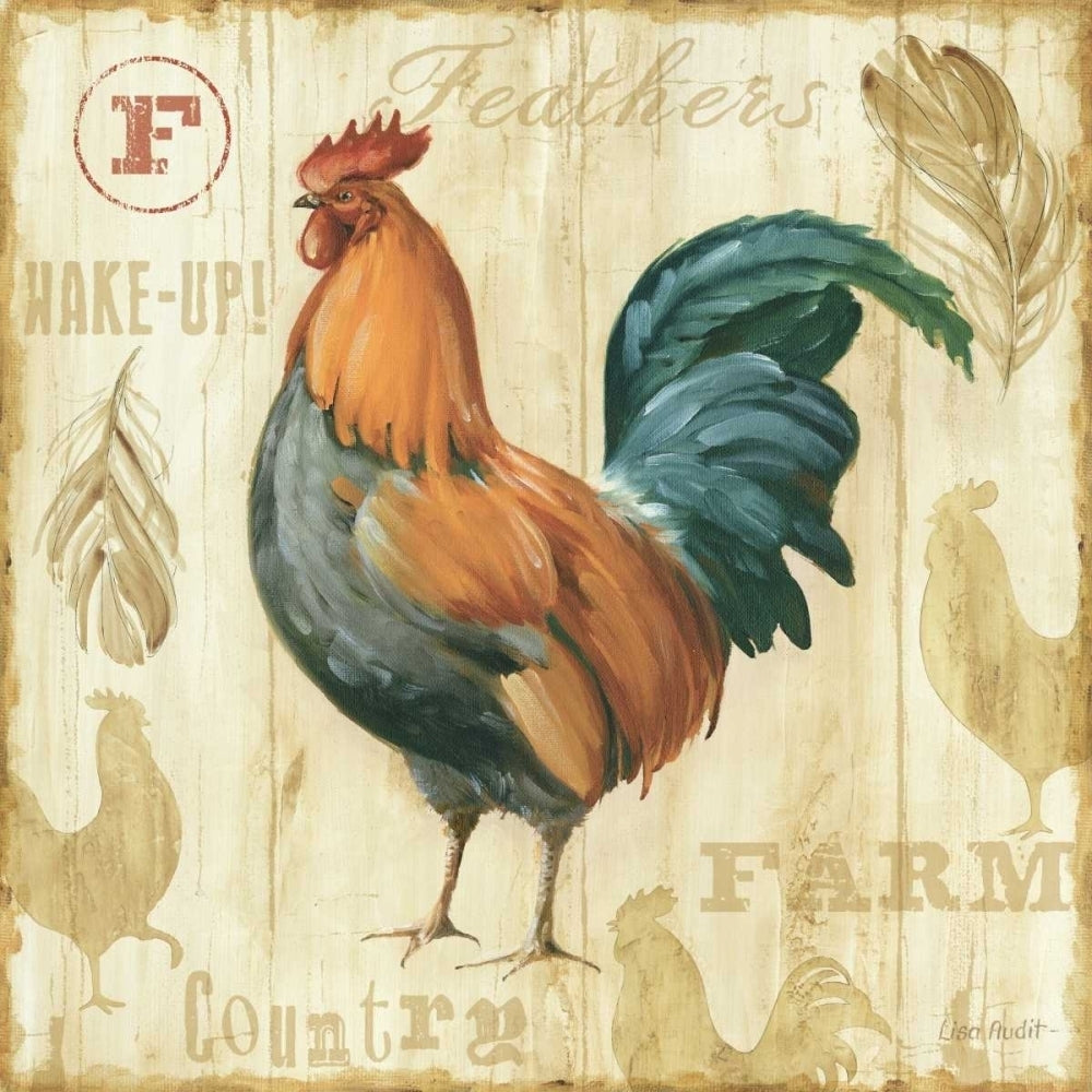 Joli Rooster IIC Poster Print by Lisa Audit-VARPDX1351 Image 2