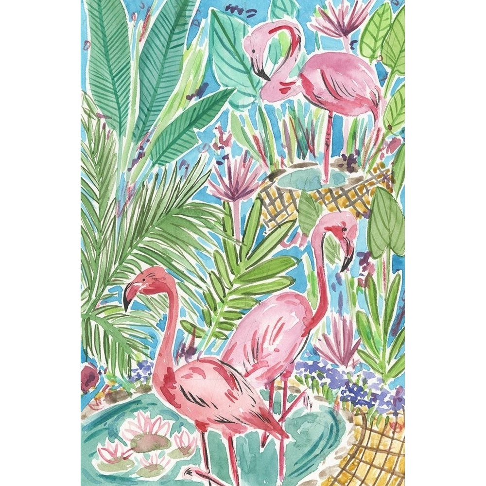 Flamingo Paradise I Poster Print - Melissa Wang-VARPDX135191Z Image 1