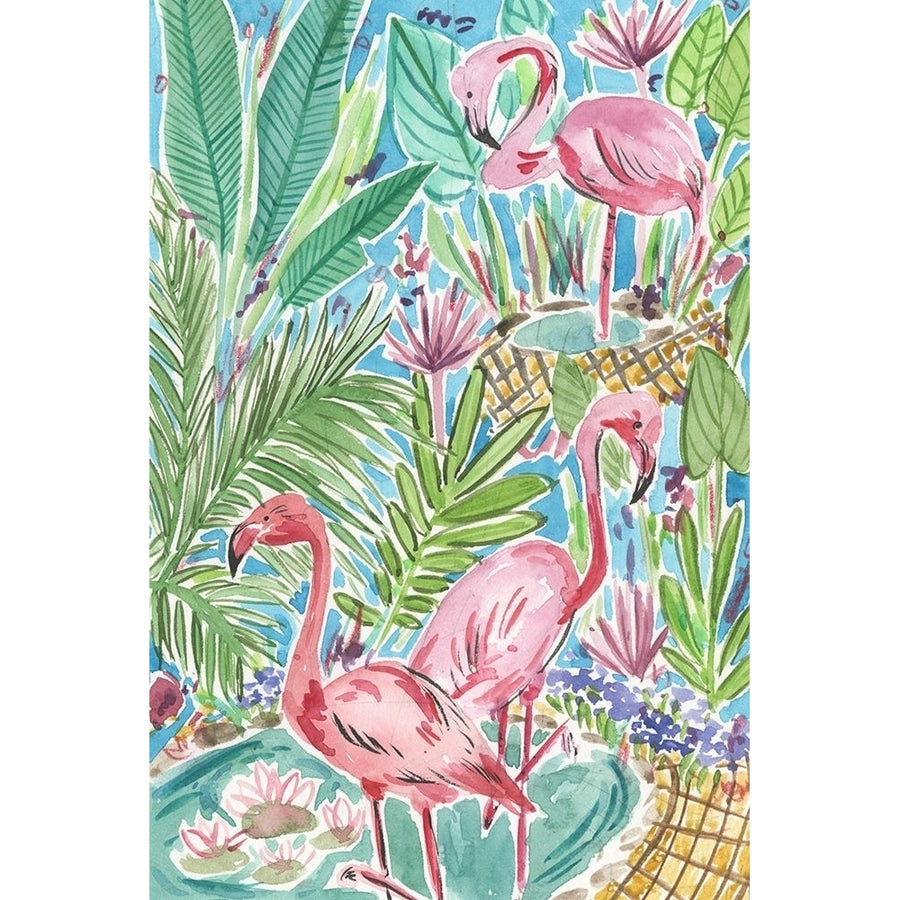 Flamingo Paradise I Poster Print - Melissa Wang-VARPDX135191Z Image 1