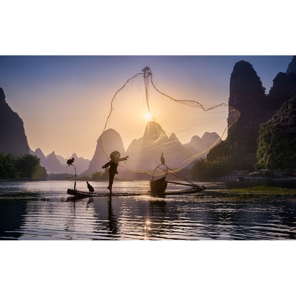 Fishing The Sun Poster Print - Jesus M. Garcia-VARPDX1353344 Image 1