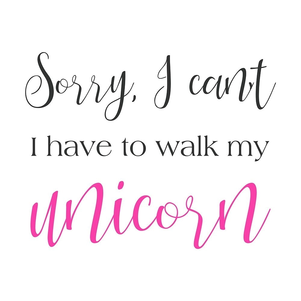 Walk My Unicorn Poster Print - Graphics Studio SD-VARPDX13573FA Image 1