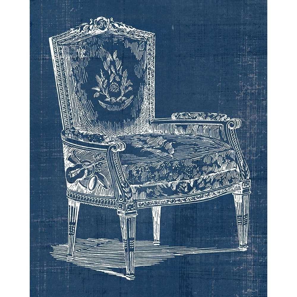 Antique Chair Blueprint I Poster Print - Studio Vision-VARPDX135797Z Image 1