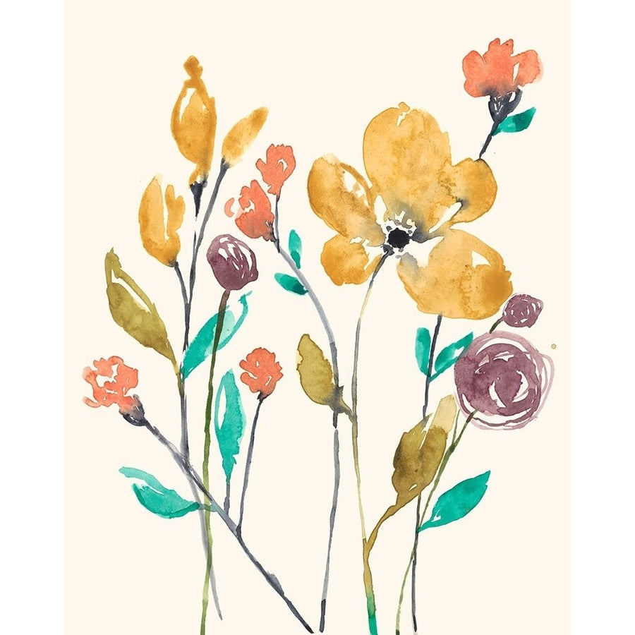 Whimsy Flowers II Poster Print - Jennifer Goldberger-VARPDX135844FN Image 1