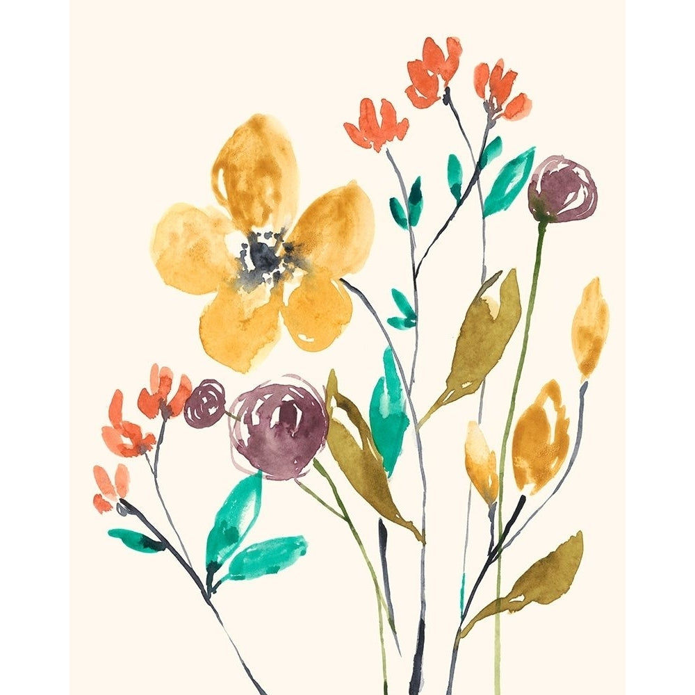 Whimsy Flowers I Poster Print - Jennifer Goldberger-VARPDX135843FN Image 1