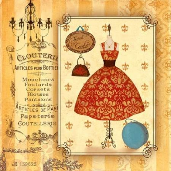 French Couture Poster Print by Jane Carroll-VARPDX13594 Image 1