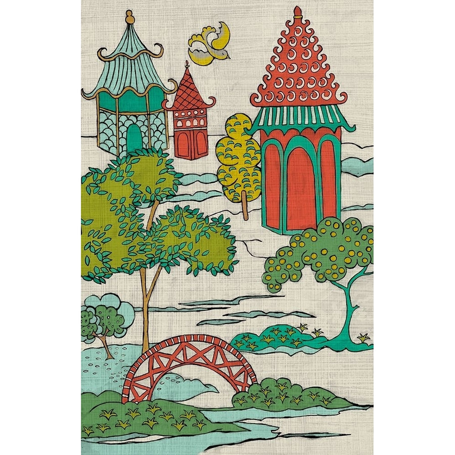 Pagoda Landscape I Poster Print - Chariklia Zarris-VARPDX136092Z Image 1