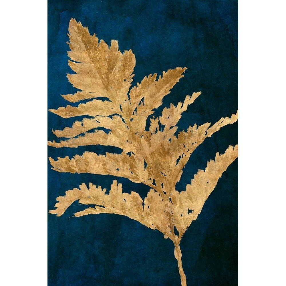 Gold Leaves on Navy I Poster Print - Lanie Loreth-VARPDX13617F Image 1