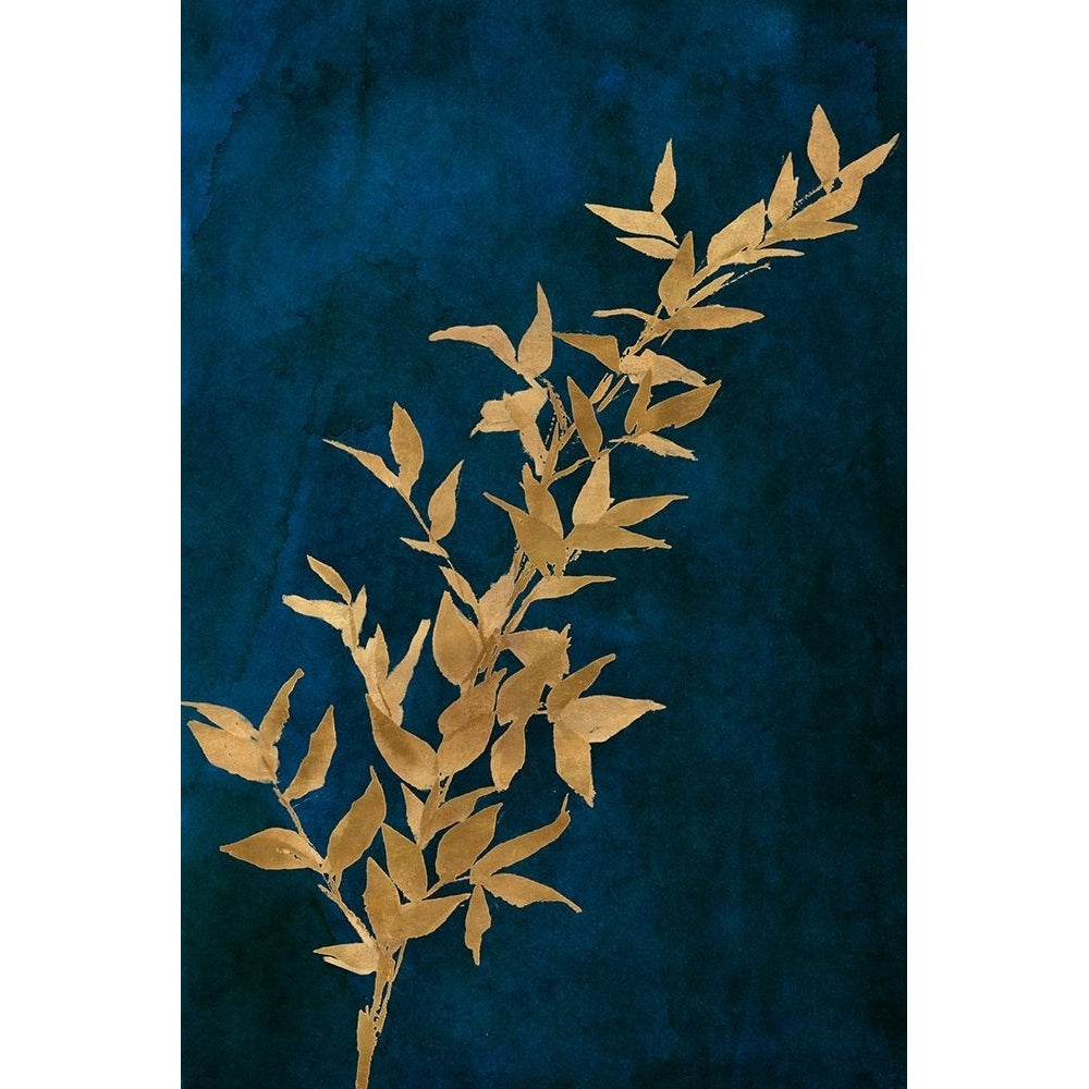 Gold Leaves on Navy II Poster Print - Lanie Loreth-VARPDX13617FA Image 1