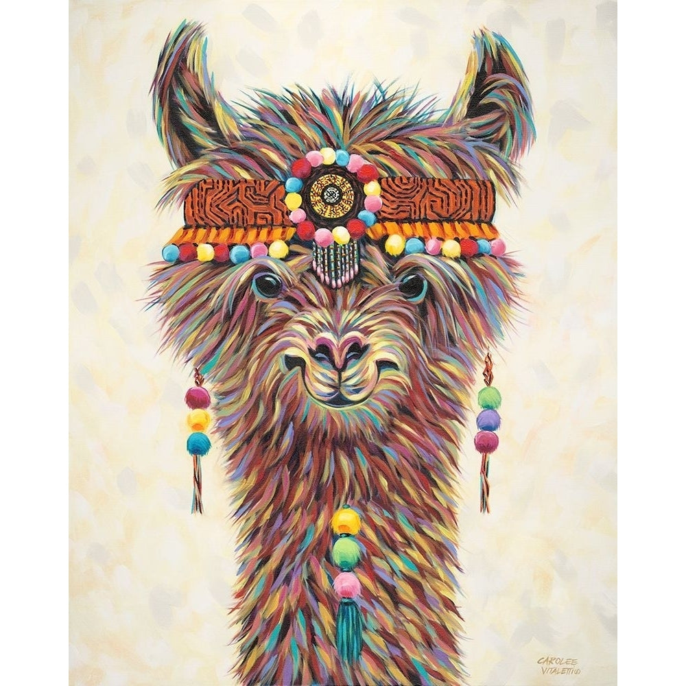 Hippie Llama II Poster Print - Carolee Vitaletti-VARPDX136637GG Image 1