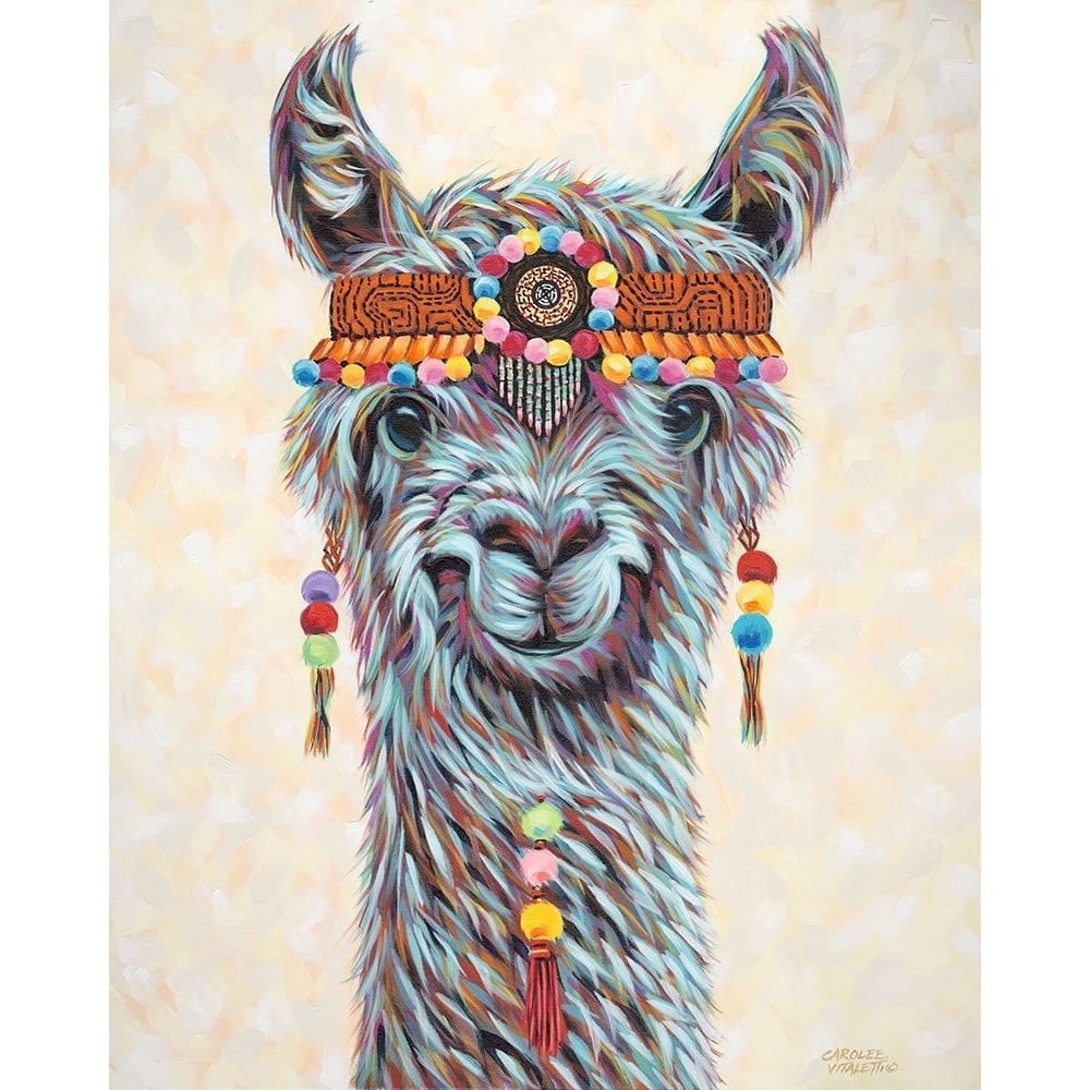 Hippie Llama I Poster Print - Carolee Vitaletti-VARPDX136636GG Image 1