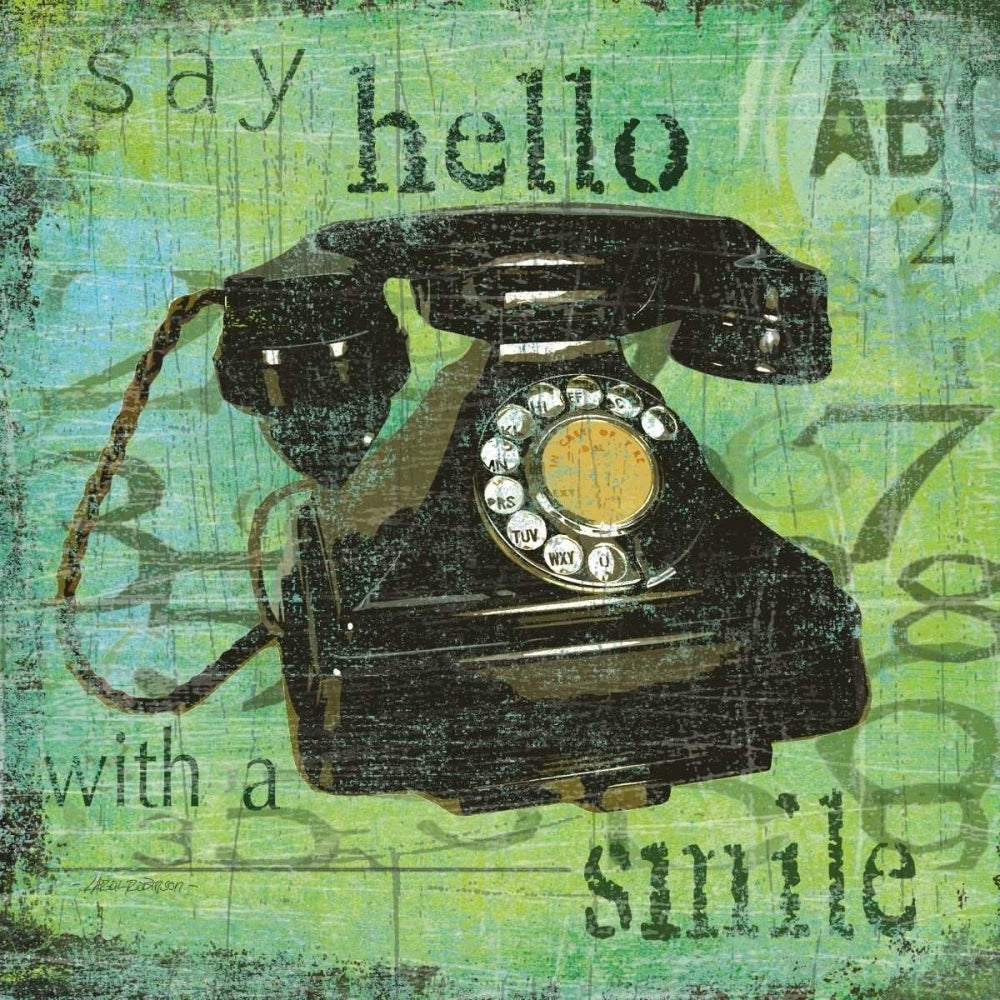 Say Hello With a Smile Poster Print by Carol Robinson-VARPDX13683 Image 2