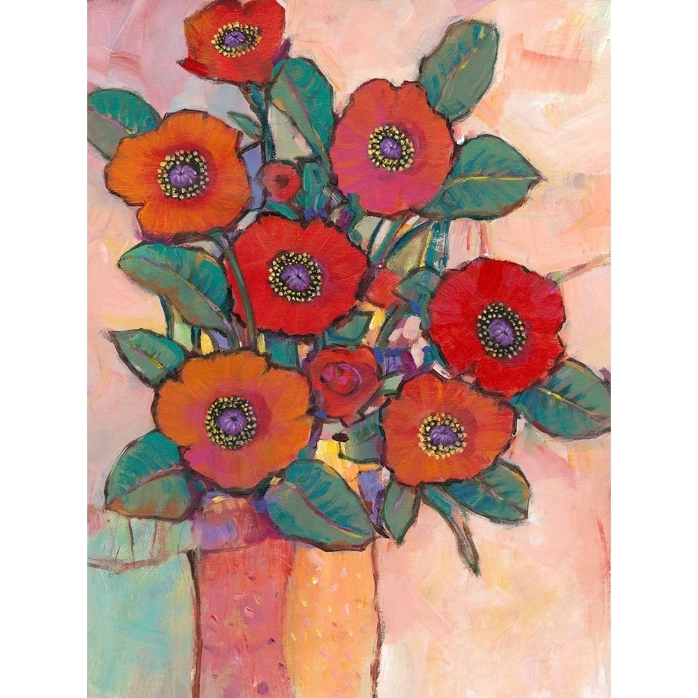 Poppies in a Vase I Poster Print - Tim OToole-VARPDX137054GG Image 1