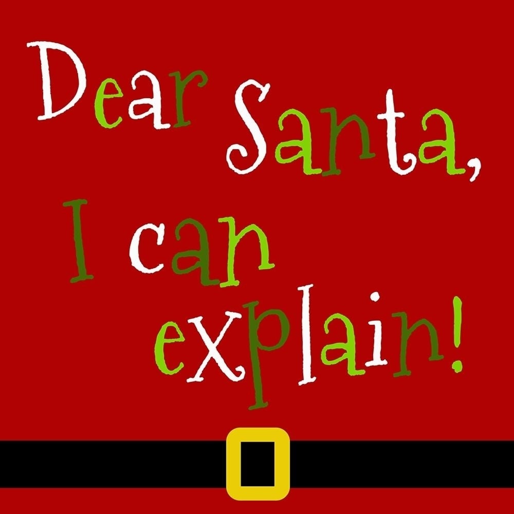 Dear Santa I Can Explain Poster Print by Anna Quach-VARPDX13725G Image 1