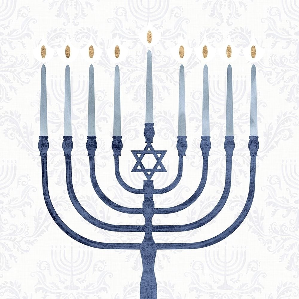 Sophisticated Hanukkah II Poster Print - Victoria Borges-VARPDX137952D Image 1