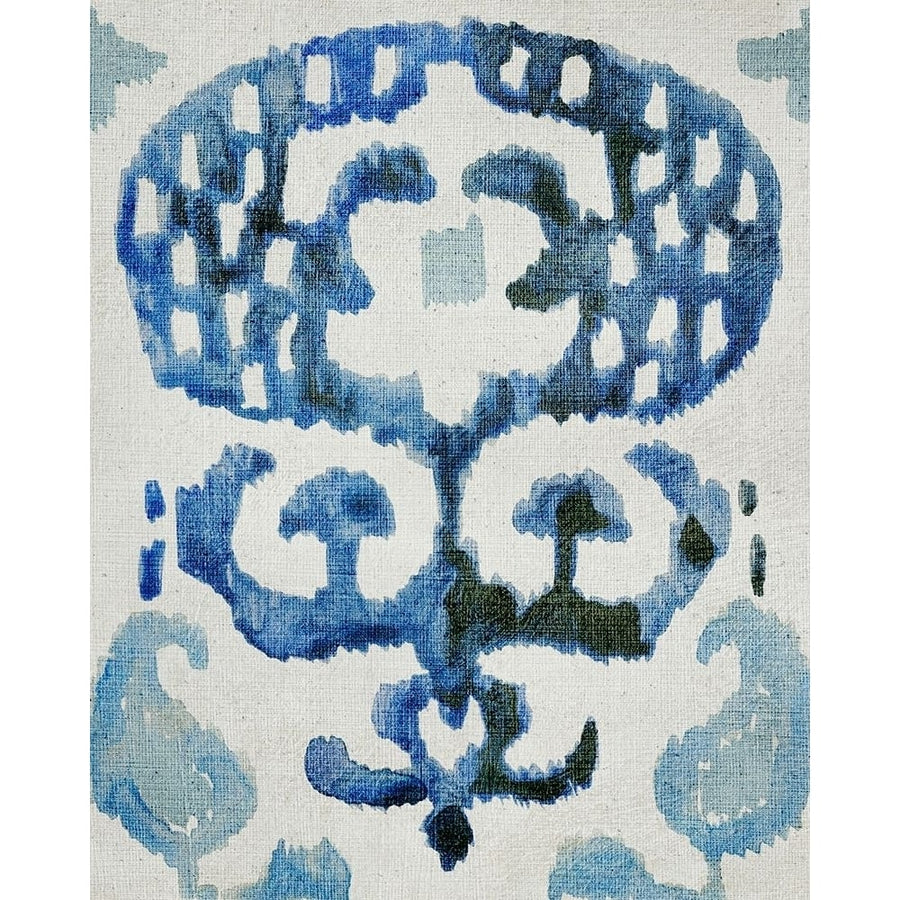 Sapphire Ikat I Poster Print - Chariklia Zarris-VARPDX138156Z Image 1