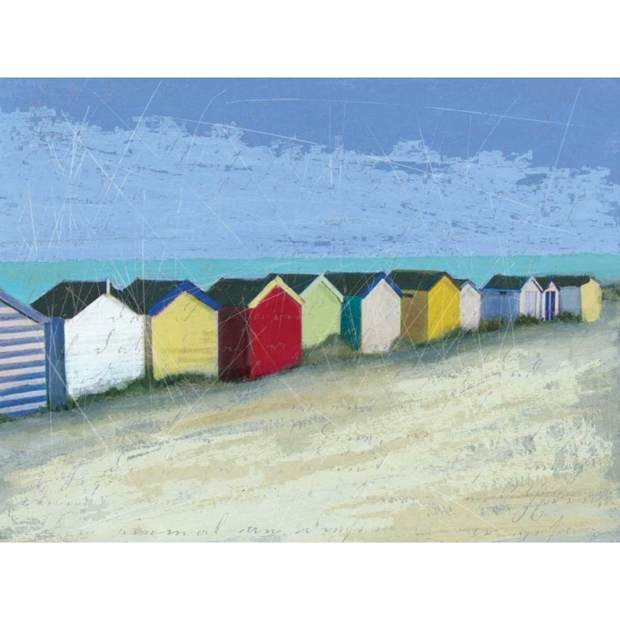 Beach Huts Poster Print by Carol Robinson-VARPDX13841 Image 1