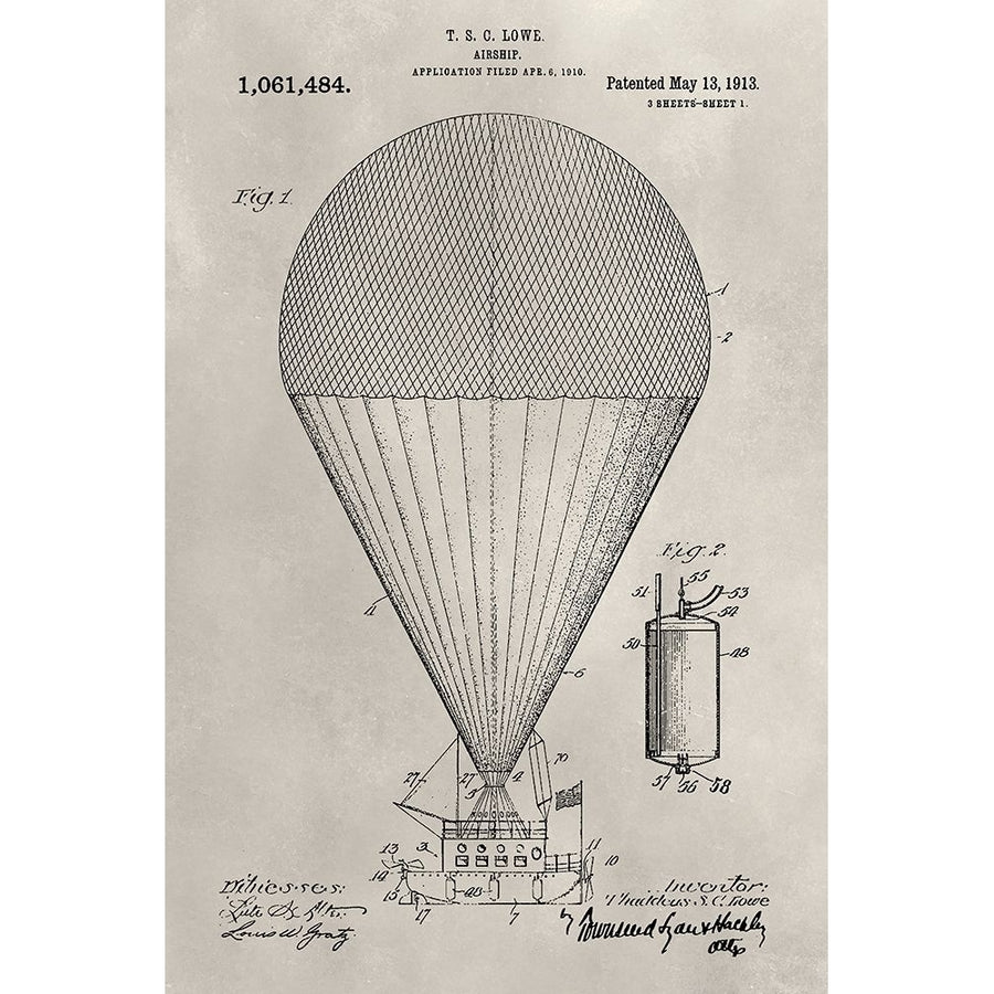 Patent--Hot Air Balloon Poster Print - Alicia Ludwig-VARPDX138441GG Image 1