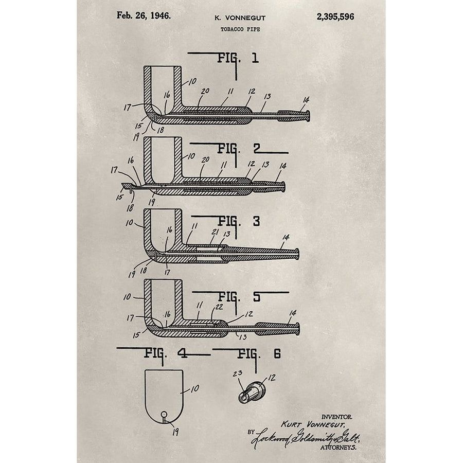 Patent--Pipe Poster Print - Alicia Ludwig-VARPDX138444GG Image 1