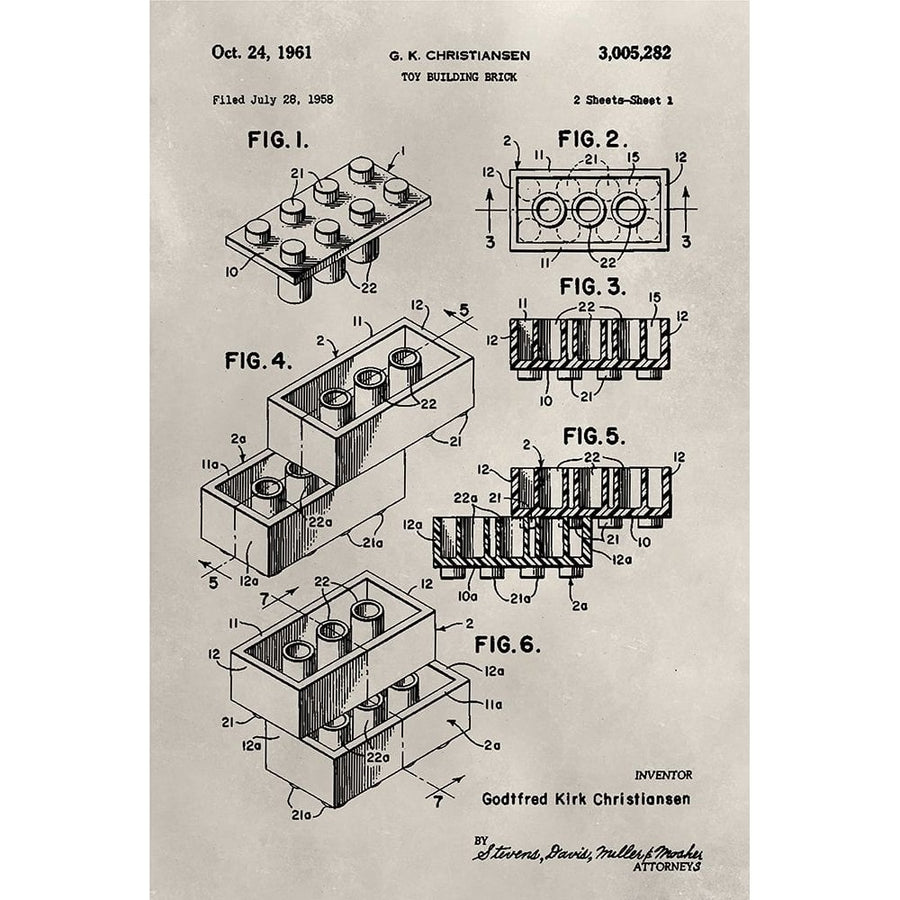 Patent--Lego Poster Print - Alicia Ludwig-VARPDX138446GG Image 1