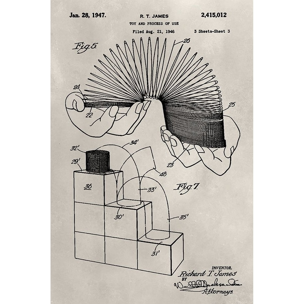 Patent--Slinky Poster Print - Alicia Ludwig-VARPDX138445GG Image 1