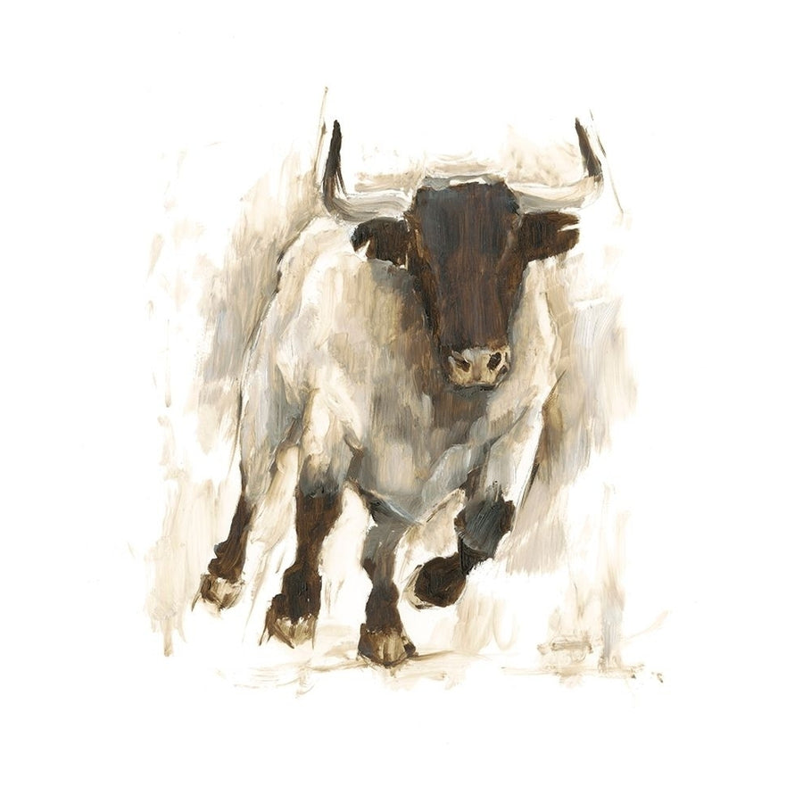 Rustic Bull I Poster Print - Ethan Harper-VARPDX138924FN Image 1