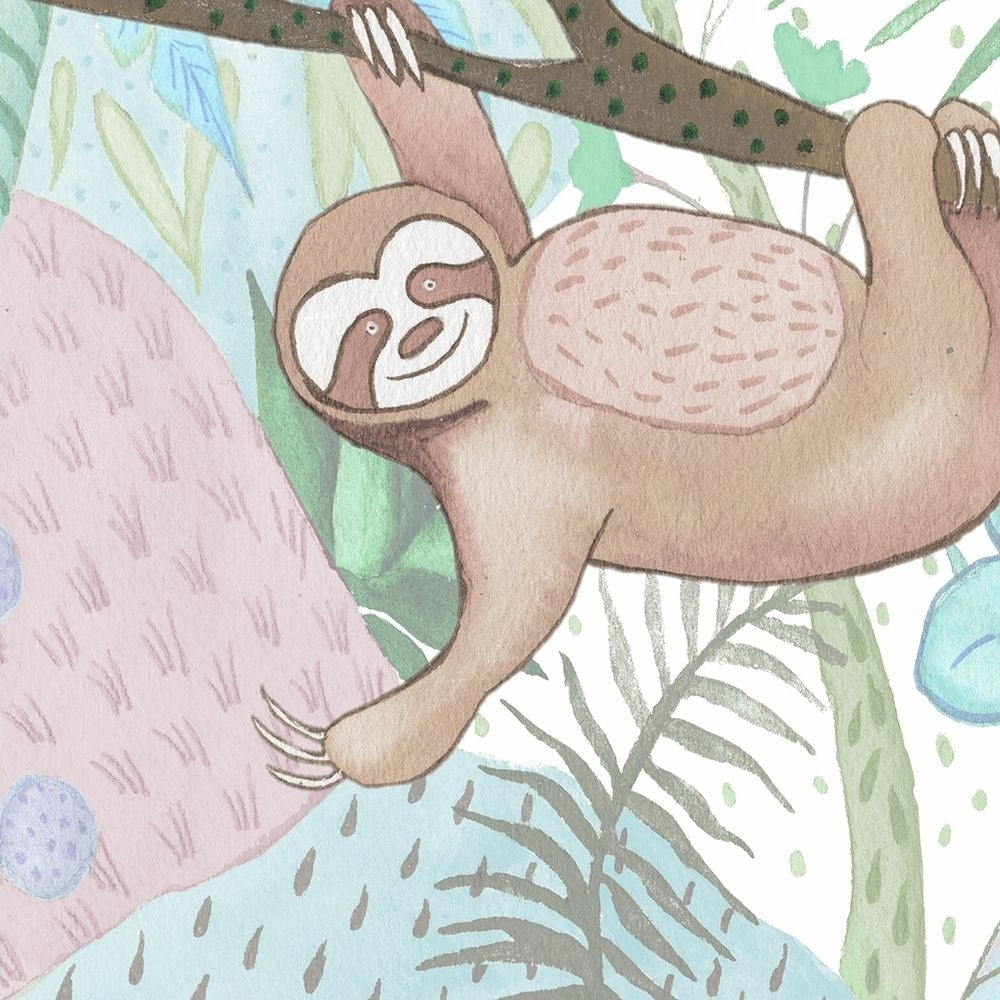 Swinging Sloth Poster Print by Elizabeth Medley-VARPDX13968LB Image 1